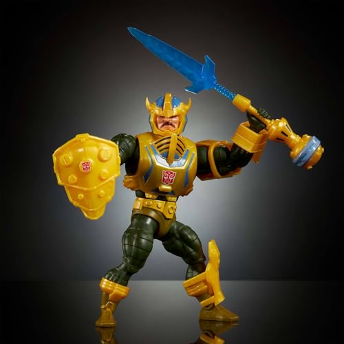 Les Maîtres de ´Univers x Transformers Figurine Bumblebee Armor Man At Arms heo European Exclusive 14 - vue 3