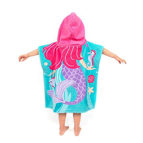Toddler-Hooded-Beach-Towel-Coverup-Cape-Kids-100-Cotton-Soft-Quick-Dry-Absorbent-Use-for-Swim-Pool-Bath-Poncho-Towels-for-2-to-6-Years-Old-Children-Size-24x-47-in-Full-Length-Fancy-Mermai 41so0ieDhsL