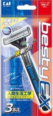 Amazon.co.jp: 貝印 ベスティーEX（首振り式） 3本入 : ビューティー