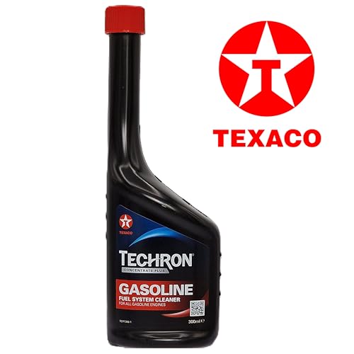 Texaco TECHRON Concentrate Plus Benzin Systemreiniger 300ml – Additive Benzin Motor Reiniger entfernt Einspritzdüsen Ablagerungen, Verbessert Motorleistung, Kraftstoffeffizienz & Laufruhe