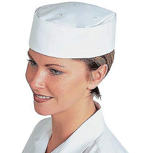 Gorro casquete blanco de chef cocina mujer hostelería cofia 3
