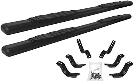 Go Rhino 5 Oval 1000 Series Sidesteps | 80, Galvanized Steel, Textured Black | 10580T