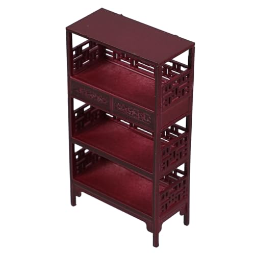 Gogogmee スケール ドールハウス用 用収納キャビネット 模型装飾用卓上ディスプレイ家具