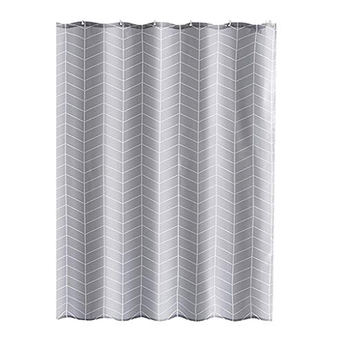 Rideau de douche grand format gris pour salle de bain moderne - 2