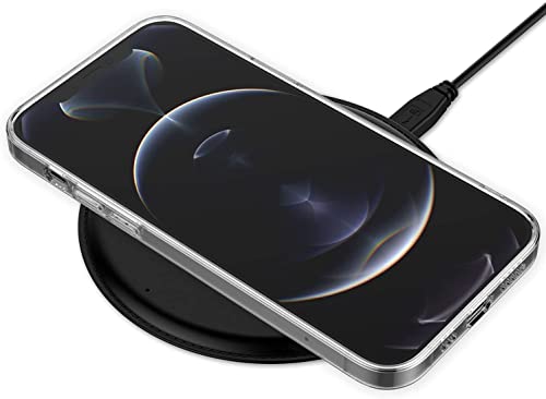 Image of NISHTECH for iPhone 12 Pro Premium Hybrid Transparent Soft Slim Dust Proof Back Case Cover with Camera Protection