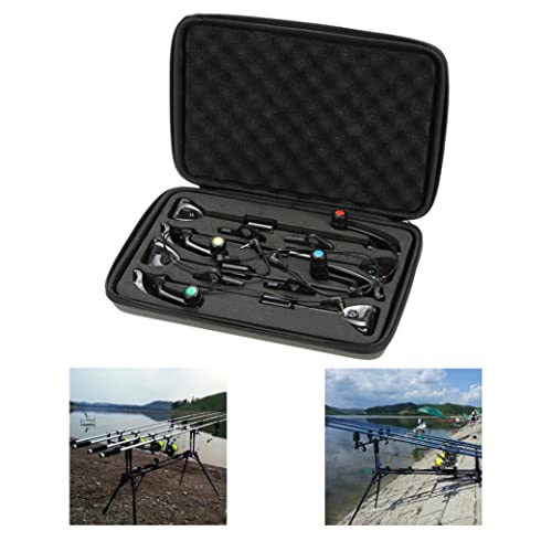Indicador de mordedura de pesca LED con alarma digital metálica de carpa 6