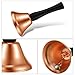Boao 24 Pieces Hand Bells Steel Service Handbells Black Wooden Handle Diatonic Metal Bells Musical Percussion (Rose Gold)