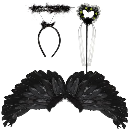 VALICLUD 1 Juego accesorios de alas de alas de hadas para adultos disfraz angel disfraz de angel ala de hadas para vestir ala de angel para halloween el plastico