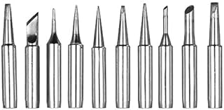 Gasea 10pcs 900M Soldering Tips Replacement Solder Iron Tips Kit for Hakko, Radio Shack, TENMA, ATTEN, Quick, Aoyue, Yihua Solder Station