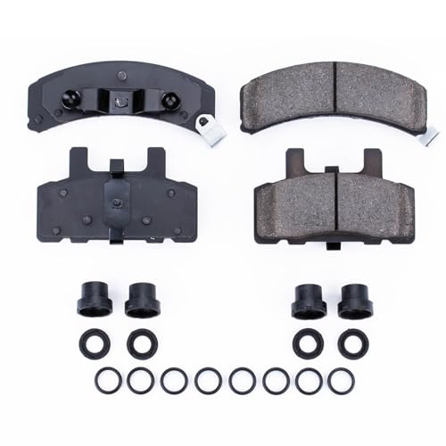 Image of PowerStop Front Brake Pads for Cadillac 60 Special 1993 |DeVille 1990-93 |DeVille 1997-99 |Escalade 1999-00 |Fleetwood 1990-92 - Z17 Ceramic Brake Pads with Installation Hardware, 17-369