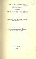 Philosophical Movement In The Thirteenth Century B000J30EHM Book Cover