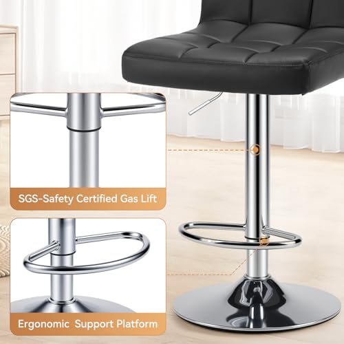Image of OLIXIS Bar Stools Set of 2, 24 inch Counter Height Bar Chairs for Kitchen