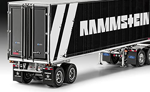 Revell 07658 Geschenkset Tour Truck Rammstein, LKW mit Trailer zum Selberbauen im Maßstab 1:32, 55,4 cm Ford… – Bild 6