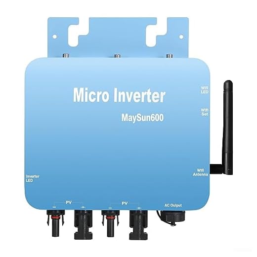 600W Solar Wechselrichter, 230V Grid Tie Wechselrichter, MPPT Miniatur Netzgebundener Wechselrichter für Solarpanel Balkon Kraftwerk