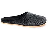  WEROR Herren Damen Erwachsene Hausschuhe Pantoffeln 250.1 (40 EU, Grau-Schwarz)