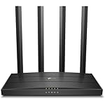 TP-Link AC1200 Gigabit WiFi Router (Archer A6) - Dual Band MU-MIMO Wireless Internet Router, 4 x Antennas, OneMesh and AP Mode, Long Range Coverage