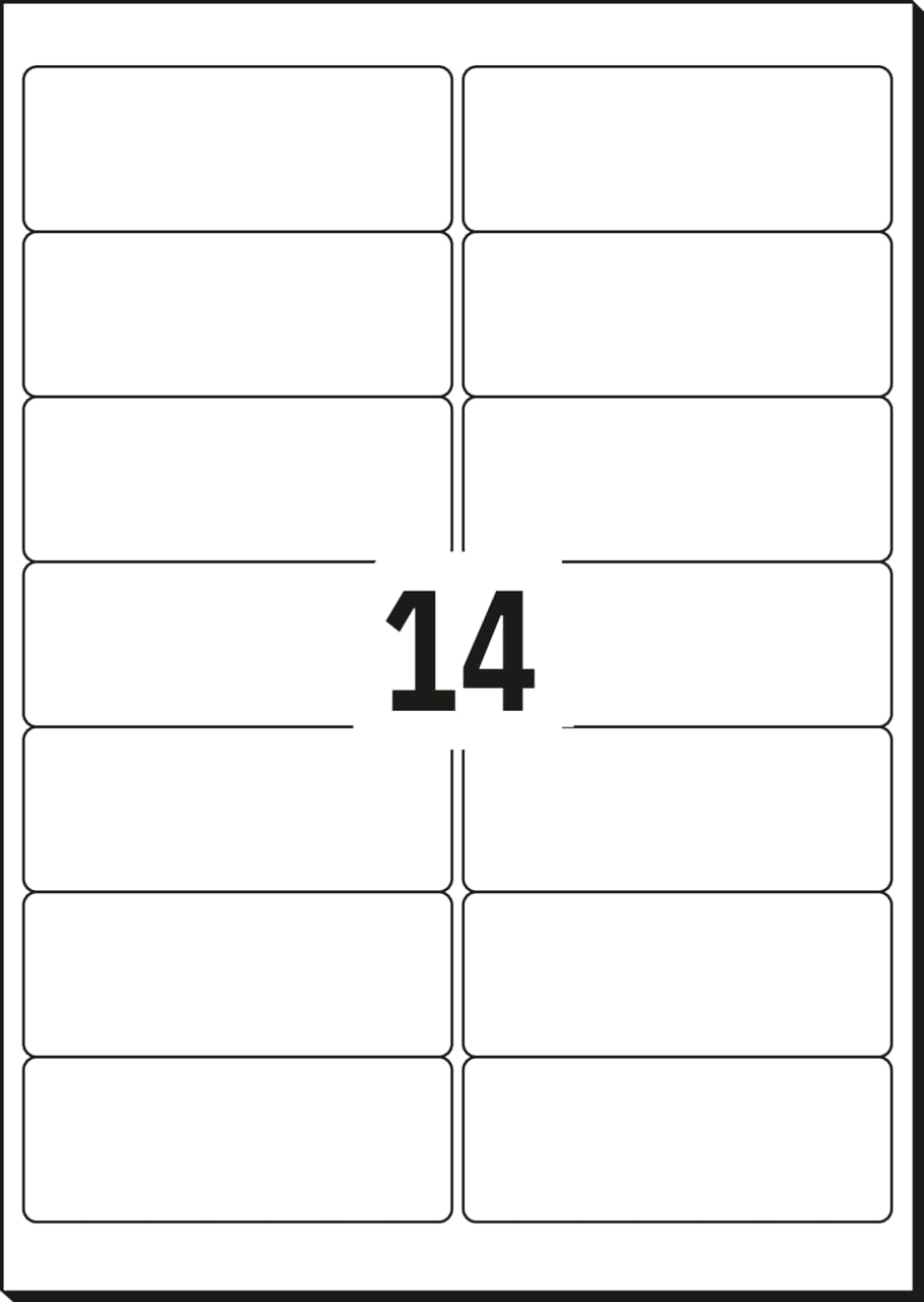 SIGEL LA320 – 525 Étiquettes Adressage Blanches 63,5 X 38,1 Mm – Jet D’Encre, Laser, Copieur
