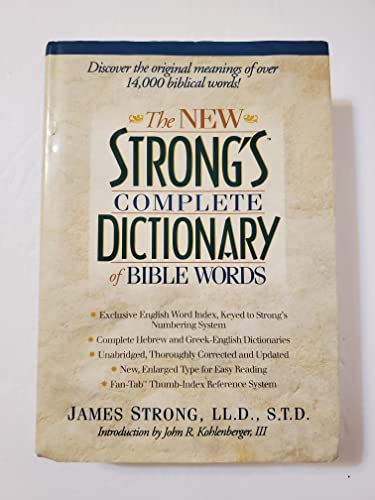 Image of The New Strong's Complete Dictionary of Bible Words