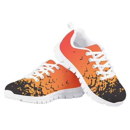 Forchrinse Halloween Sneakers for Boys Girls Lace-up Tennis Running Shoes Breathable Mesh Walking Shoes3