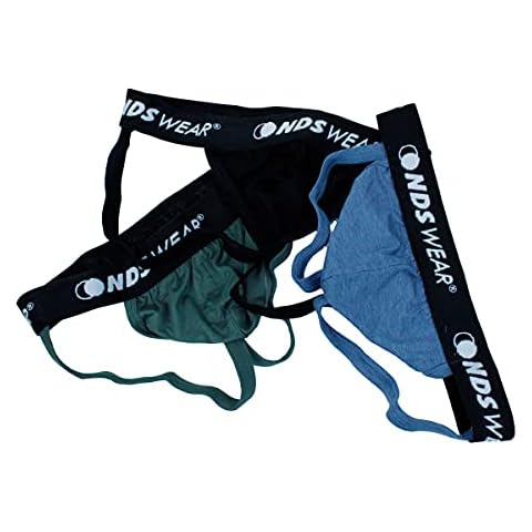 NDS Wear Mens Carribean Jockstrap 3-Pack (Large) Cover