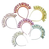 SHERCHPRY 6stücke Haarband Mit Glitzer Für Geburtstagsparty Dekoratives Stirnband Für Feier Glänzender Kopfschmuck Für Junge Mädchen Rutschfeste Stirnbänder Party-ausstatter Für Geburtstag