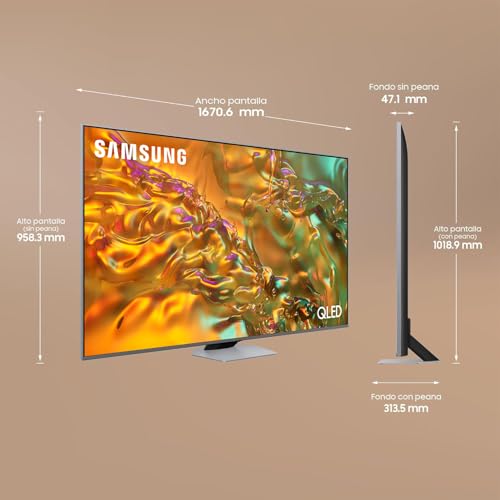 Miniatura 4 de Samsung Tv Qled 4k 2024 75q80d Smart Tv De 75 Con Imagen Y Sonido Mejorados, Mayor Control Del Color Con Full Array, El Mejor Smart Tv Y Con Todos Los Altavoces A La Vez Con Q-Symphony