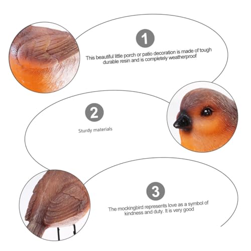 Modèle oiseau simulé en résine de qualité supérieure pour intérieur