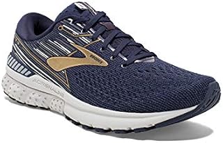 Brooks Mens Adrenaline GTS 19 Running Shoe - Navy/Gold/Grey - D - 10.0