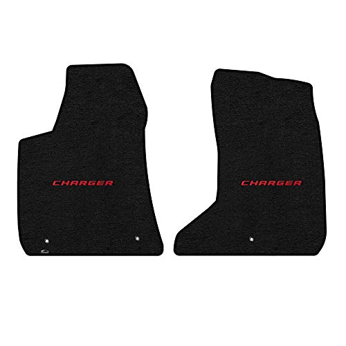 Lloyd Mats Heavy Duty Carpeted Floor Mats For Dodge Charger Awd 2011-On (Charcoal, 2Pc - Red Charger) #TOP27