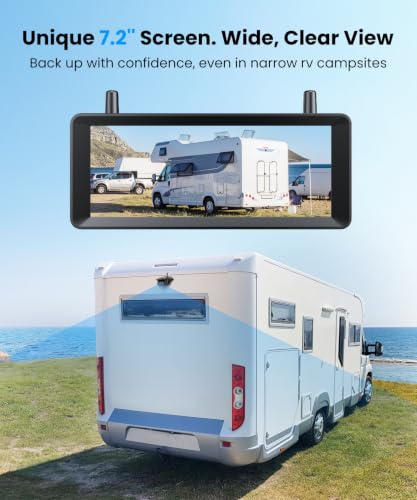Image of AUTO-VOX RV Backup Camera Wireless Plug and Play Compatible with Most RV