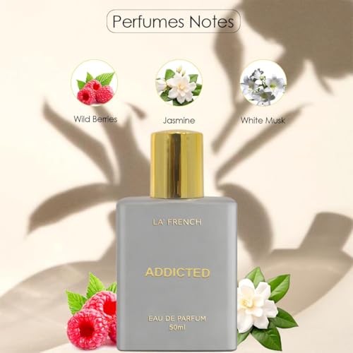 Image of La French Addicted Eau de Parfum 50ml - Unisex Fragrance for Men and Women | Long-Lasting Scent | Elegant and Versatile Perfume | Ideal for Special Occasions