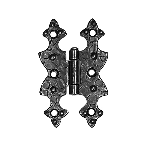 cyclingcolors Bisagras antiguas negras 70x45 metal puertas armario madera retro vintage negro