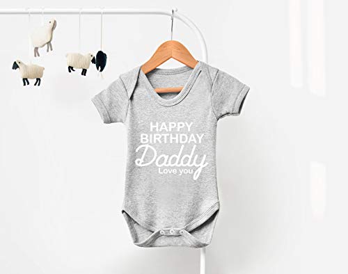 Regalo ideal para papá de manga corta 100% algodón cómodo para bebé 4