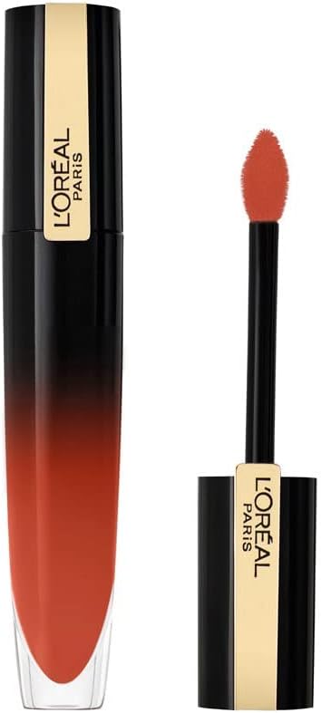 L'Oreal Paris Brilliant Signature High Shine Colour Dark Red Lip Ink 304 Be Unafraid