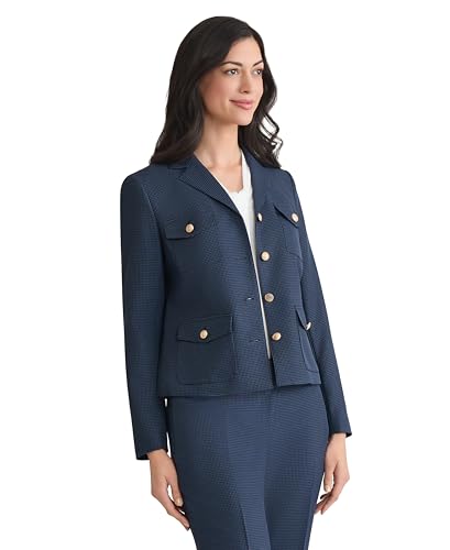 Kasper Women's Mini Check Four Pocket Jacket2