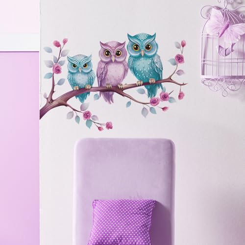 Vinilo decorativo de búho para pared de 14x24 pulgadas miniatura 6