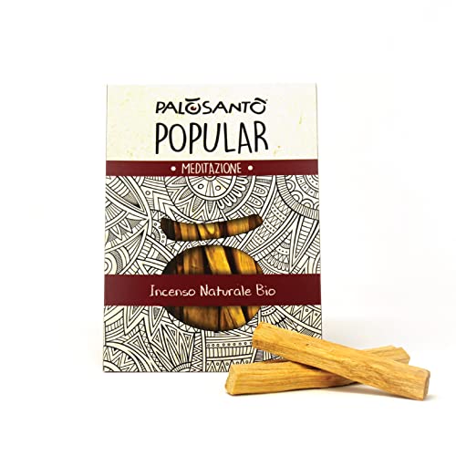 PALOSANTO - Incienso Palo Santo Popular Ayabaca - 8 Palitos - Palo Santo Seleccionado de Perú - Madera Sagrada Bursera Graveolens de Perú - Producido de Forma Etica y Sostenible