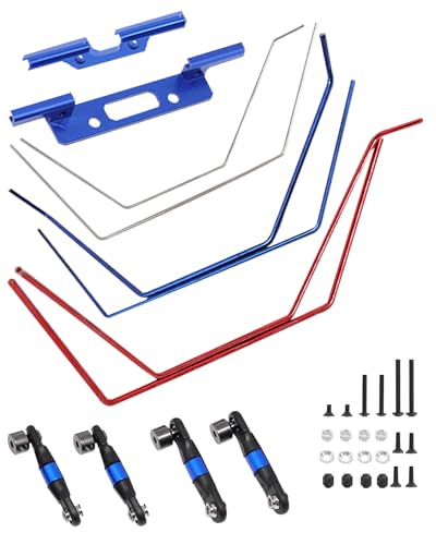 Rcarmumb Front and Rear Sway Bar Kit Upgrades Part for 1/10 Slash 2WD,Aluminum Front Rear Wide Sway...