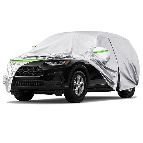 Image of Waterproof SUV Car Cover Custom Fit for 2022-2024 Honda HR-V, 6 Layers All Weather Car Covers with Zipper Door & Windproof Bands for Sun Snow Rain Dust Protection, Outdoor Indoor