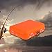 Menolana Double Sided Fishing Tackle Box Case Multifunction Removable Dividers Waterproof Fishing Hook Organizer Lure Box, Orange