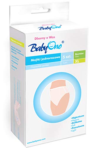 BabyOno Disposable Pregnancy Panties 5pcs, Size XL