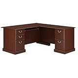 Bush Furniture Saratoga L Shaped Computer Desk in Harvest Cherry