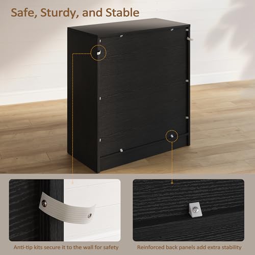 Sideboard Buffet Cabinet, Modern Farmhouse Kitchen Storage Cabinet, Small Modular Accent Cabinet Coffee Station Bar Media Console Table Credenza for Kitchen Dining Room, Living Room Entryway Hallway