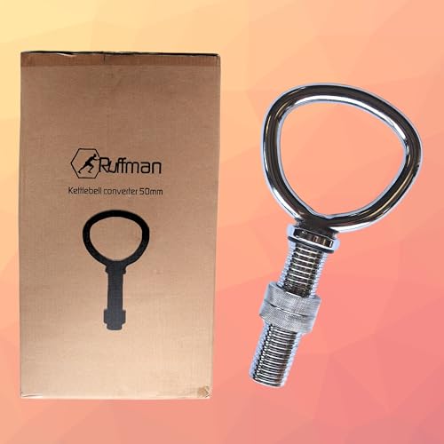 Ruffman Adjustable Kettlebell Handle - Kettlebell Handle - Weight Plates (50 mm) - Image 8