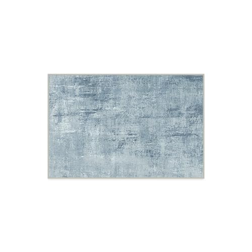 RUGGABLE Washable Modern Area Rug – Impasto Slate Blue 2x3,