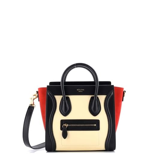 How to adjust celine luggage nano strap Celine Pre-Loved Tricolor Luggage Bag
