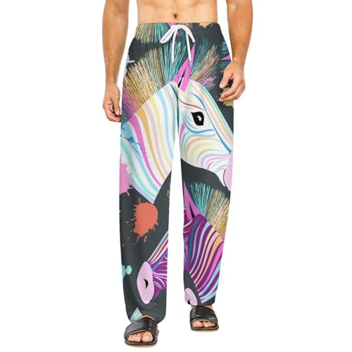 Vêtements de nuit pantalon de détente femme long avec poches S
