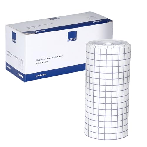 ABENA Fixierpflaster 15 cm x 10 m Rolle Weiss Wundpflaster Rollenpflaster Heftpflaster Pflasterrolle Wundverband Klebepflaster Medizinisches Klebeband Wundkleber Pflaster Medical tape