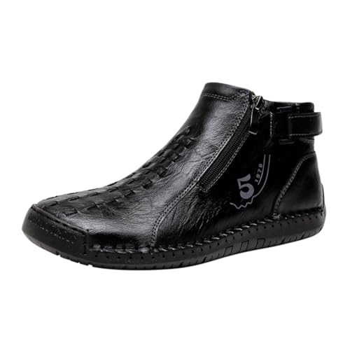 Bottine de ville homme cuir chaussure sans lacets de marche
