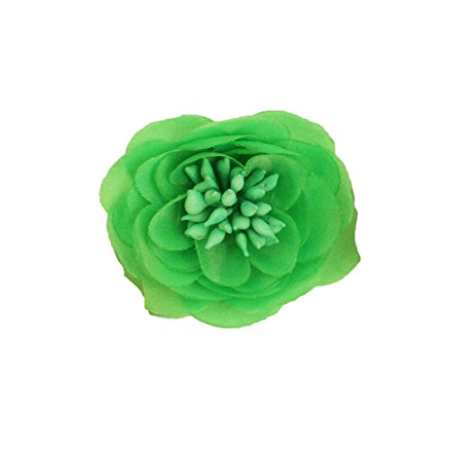 Pince à cheveux fleur lilas et vert MIA au design floral 7,5 cm